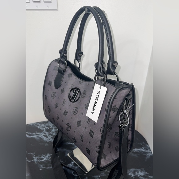 Steve Madden Black and Gray Shoulder Crossbody Bag NWT - Picture 6 of 14